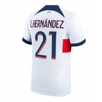 Stroje piłkarskie Paris Saint-Germain Lucas Hernandez #21 Koszulka Wyjazdowej 2023-24 Krótki Rękaw